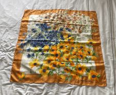 Vintage Daniel La Foret Silk Designer Scarf