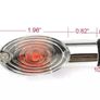2x Motorcycle Motorbike Mini Cat Eye Indicators Light Bulb 12v 23w Turn Signals Lamp Amber BLACK Image 7