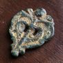 5-7th c. Anglo Saxon Gilt Carved Chip Mount. Image 2