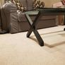 Glass & wood coffee table by Habitat Image 3