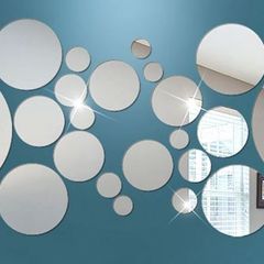 Geometric Circle Mirror Wall Sticker Decoration