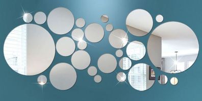 Geometric Circle Mirror Wall Sticker Decoration