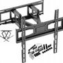 Tv Wall Mount Bracket Tilt Swivel Full Motion 32-85" Image 2