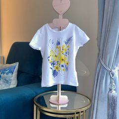 Girls White Tee- Shirt from Name It. Age 5 / EU 110 cm