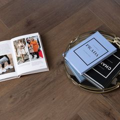 Belmont Oak SPC Vinyl Herringbone Flooring 60x12.5cm