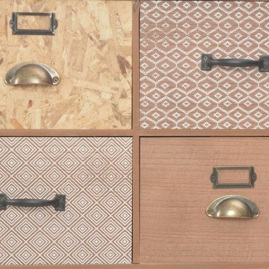 Sideboard with 5 Drawers Brown 60x30x78 cm MDF