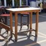 Vintage Rustic Pine Bar Table Image 2