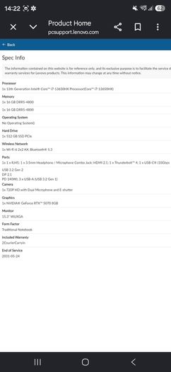 Lenovo Legion 5 15IRX10 Gaming Laptop | RTX 5070 8GB | i7-13650HX | 32GB DDR5 | 512GB SSD | Warranty