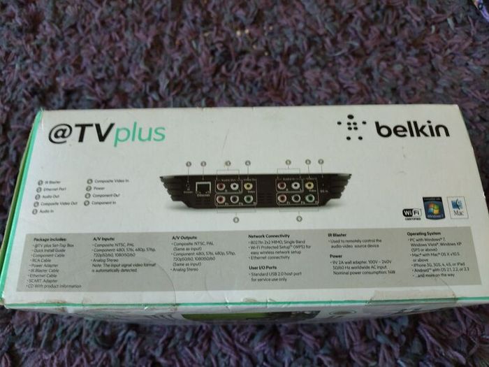 Belkin TV plus box new sealed