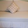 Sofa bed, single bed sized when cushions are removed. Image 4