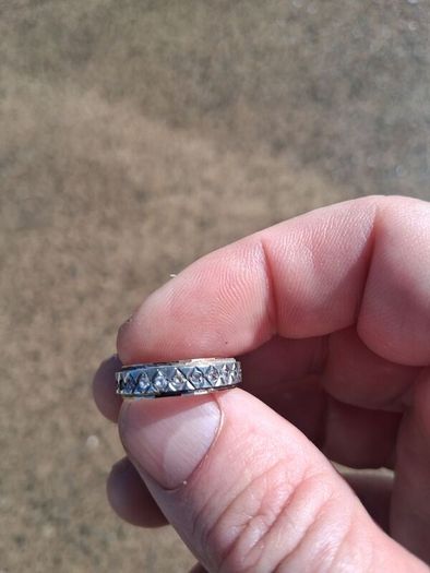 9k Gold 1970'S Full Eternity Ring(3 grams)