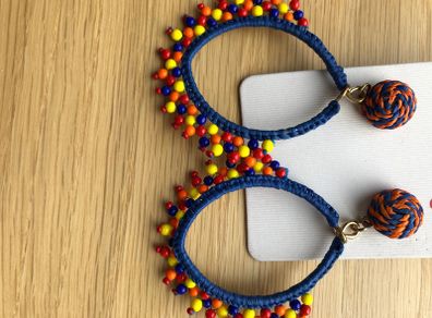 Beaded earrings boho
