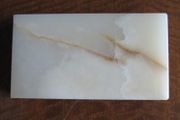 Unique Turkish Cream &amp; Brown Onyx Plinth / Base