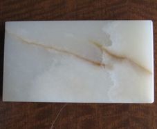 Unique Turkish Cream & Brown Onyx Plinth / Base