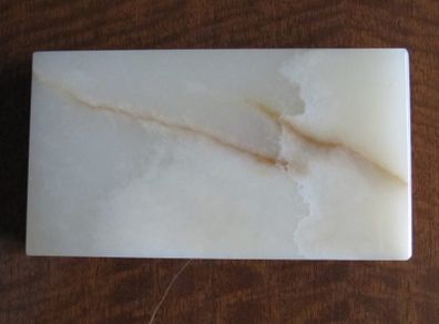Unique Turkish Cream & Brown Onyx Plinth / Base