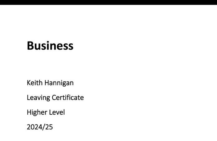 Institute of education h1 business notes
