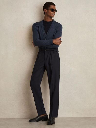 Reiss Navy Trousers