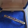 Vintage 9ct gold amethyst brooch Image 2