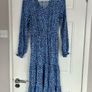 M&S blue dress long sleeve size 8 Image 2