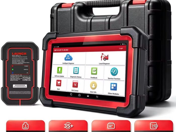 2026 Launch X431 CRP919X BT Bidirectional Car Diagnosis Tool DBSCar VII VCI connector