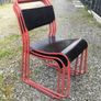 1940s stacking Cox's bakalight seats, steel tube frames Image 2