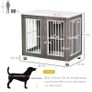 Dog Crate Wooden Pet Kennel Cage End Table w/ Lockable Door for Small Medium Dog 85 x 55 x 75 cm Image 3