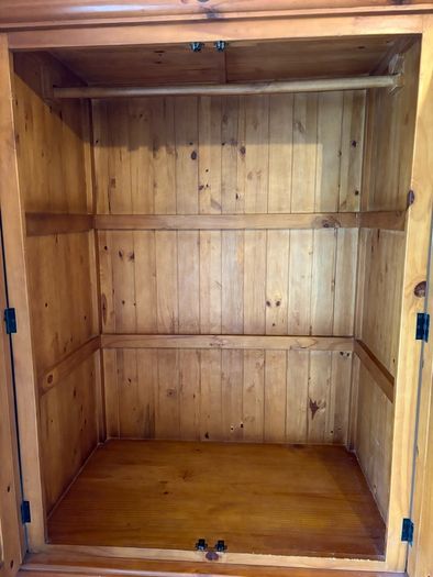 Herbersham Plantation solid pine wardrobe with 2-door base
