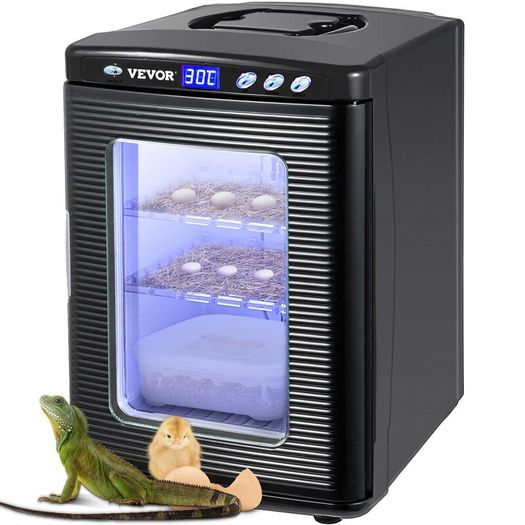 Egg Incubator Reptile Incubator 25L Scientific Lab Incubator Digital Incubator Cooling and Heating 5-42C Reptile Egg Incubator 12V/110V Work for Small Reptiles