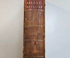 The New Annual Register for the Year 1782 - Antiquarian History Book