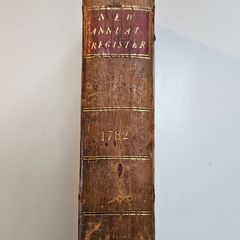 The New Annual Register for the Year 1782 - Antiquarian History Book