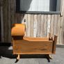 A 19th century style pine baby's rocking cradle. Image 2