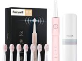 Whitening Electric Toothbrush Rechargeable USB ADA Accepted Waterproof IPX7 Clean 4 Heads and 1 Travel Case