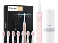 main image for ad Whitening Electric Toothbrush Rechargeable USB ADA Accepted Waterproof IPX7 Clean 4 Heads and 1 Travel Case
