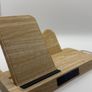 4 in 1 Wooden Wireless Charging Station with Digital Clock Image 4