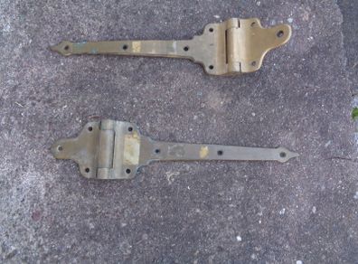 Vintage Brass Hinges x 2 for Sale