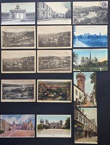 15 Vintage Postcards Europe Lot France Germany Belgium Old Town Views 1900s