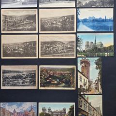 15 Vintage Postcards Europe Lot France Germany Belgium Old Town Views 1900s