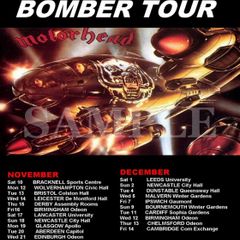 Motorhead concert poster Bomber Tour 1979 A3 Size Replica