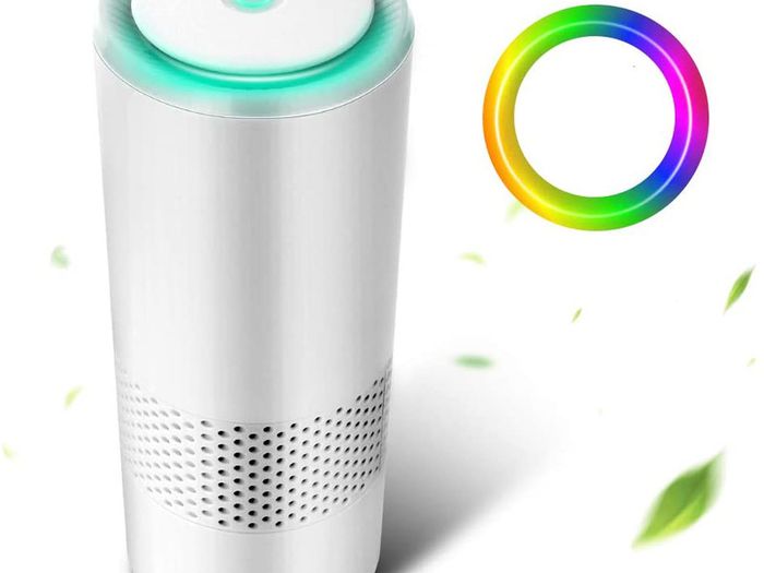 _Air Purifier for Home Hay fever with Genuine HEPA Filter, Air Filter Air Purifier with 2 Modes & Night Light, Portable Air Purifier for Dust, Smokers, Pollen, Skin Dandruff, Hay Fever