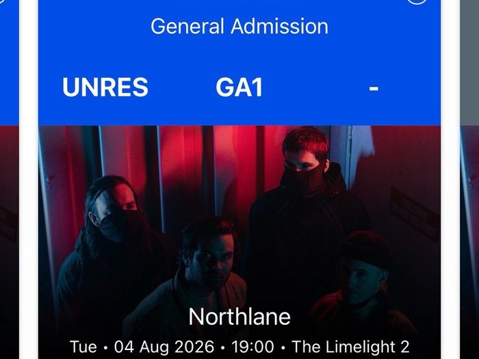 2x northland tickets limelight Belfast