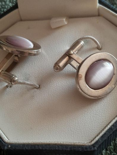 silver cufflinks