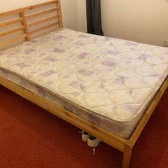 Tarva Ikea kingsize bed & mattress