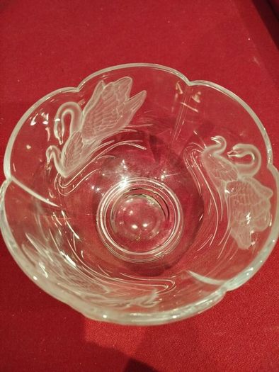 Vintage Teleflora 24% Lead Crystal Bowl