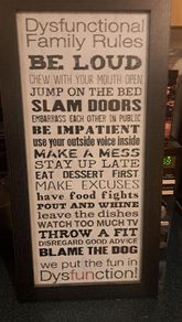 Dysfunctional family rules