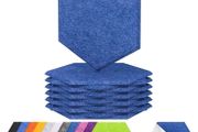 NEW SALE | 12 Pack Hexagon Acoustic Panels Self-adhesive, 30x26x0,9cm High Density Sound Proof Panels