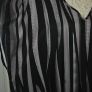 Emery Rose 3XL Black & Grey Abstract Stripe Maxi Kaftan Dress New With Tags Image 3