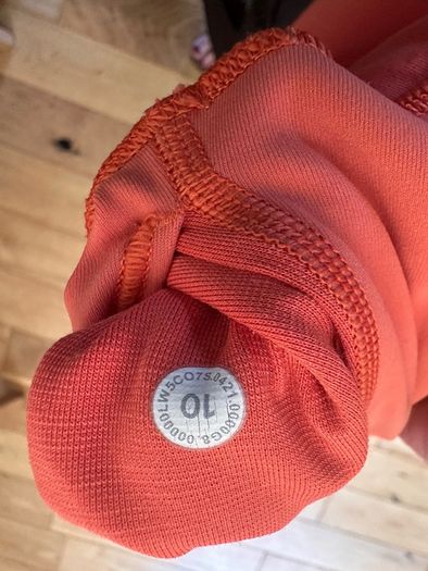 Orange Lululemon Size US 10 Leggings (genuine)