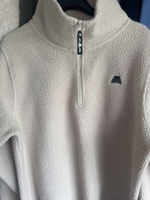 Women's 4th ARQ cream quarter zip