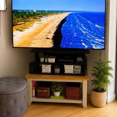 Samsung 65 inch 4K Crystal UHD Curved TV with Swivel Stand+FREE TV unit