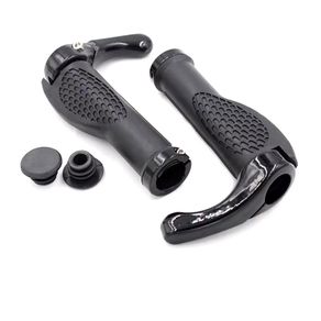 2x Bicycle Handlebar Grip Ergonomic Anti Skid Lock on Handle Cover Aluminum Alloy Rubber Grips MTB Bike Accessories